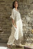 Royal Palm Pillow Cotton Dress Natural 